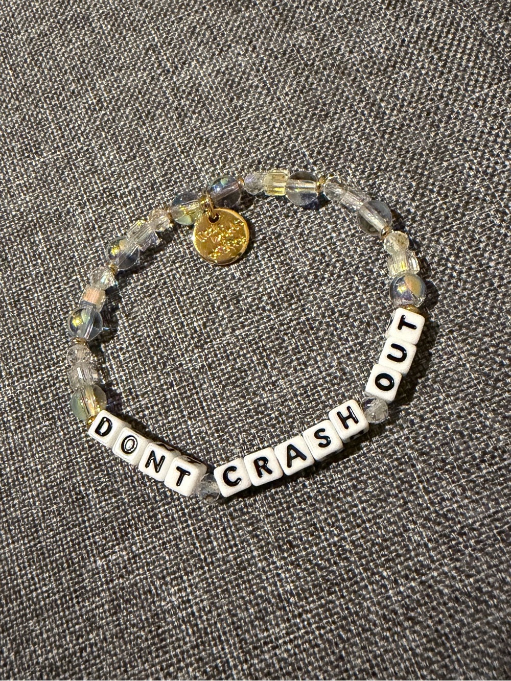 “Don’t Crash Out” Little Words Project Bracelet